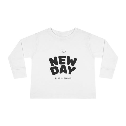 Toddler Long Sleeve Tee - New Day Fun Apparel for Kids, Perfect for Playdates, Birthdays, Everyday Wear, Gift Idea