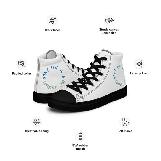 Women’s high top canvas shoes